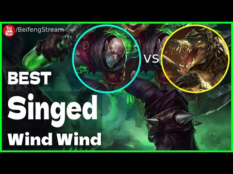🛑 Wind Wind Singed vs Renekton RUNES (2000 LP Singed OTP) - Wind Wind (小风风c) Singed Guide