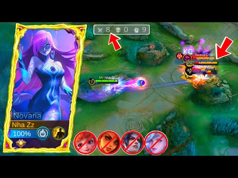 NOVARIA UN MIDLANER MOSTRO! NOVARIA NUOVA MIGLIORE BUILD E EMBLEMA 2025 | MOBILE LEGENDS