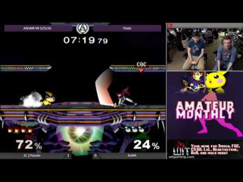 SC | Pseudo (Ness, Roy) vs RobM (Mario, Pichu) - ASHAM VII Melee Pools