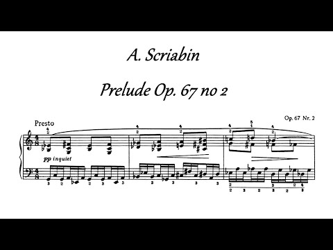 A. Scriabin - Prelude Op. 67 no. 2