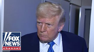 Trump defends tariffs, takes questions from reporters aboard Air Force One