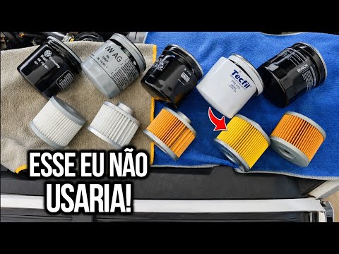 SÓ VOU USAR ESSE NO MEU CARRO! Qual o melhor filtro de óleo? Comparativo de 5 filtros!