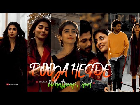 pooja hegde 4k whatsapp status full screen || alu arjun || south emotional bgm || 60fps || smooth ||