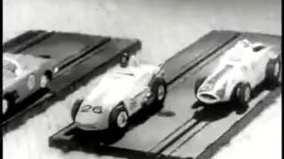 Araba Yarış Pisti Oyuncağı Reklamı 1960