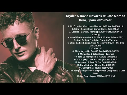 Kryder & David Novacek @ Cafe Mambo Ibiza, Spain 2025-05-06 with tracklist