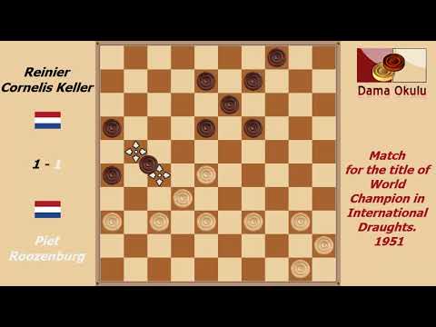 12. Piet Roozenburg - Reinier Cornelis Keller. WK-match 1951.