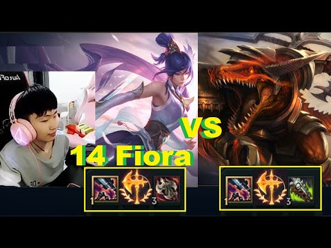 14 Fiora - Rank 1 Fiora Challenger China Vs Best Renekton Korea