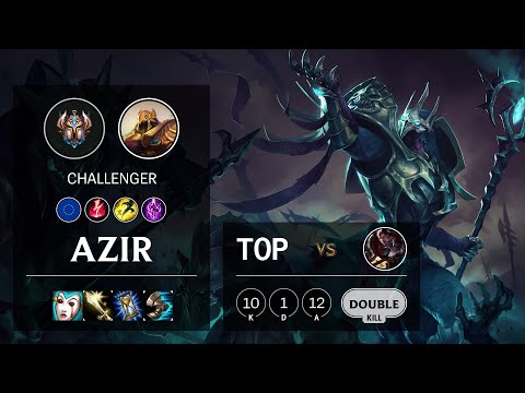 Azir Top vs Darius - EUNE Challenger Patch 10.16