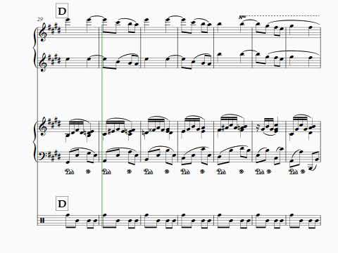 Faure Berceuse Piano Duet Rehearsal Track 60bpm