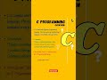 Overview Of C Programming