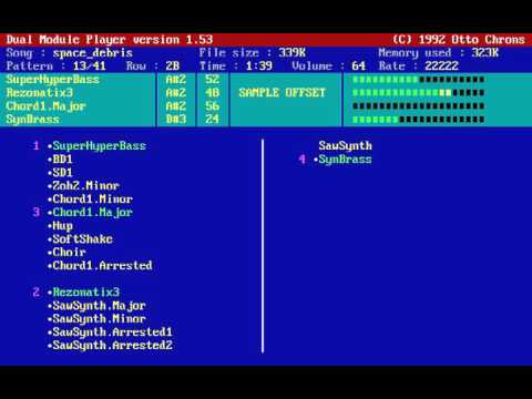 Space Debris - Captain/Image, 1991 (Dual Module Player 1.53) PC/DOS