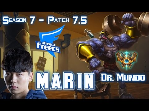 AFs MaRin DR. MUNDO vs RUMBLE Top - Patch 7.5 KR Ranked