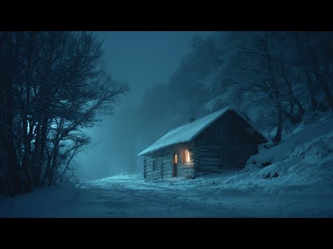 Blizzard Echoes at a Abandoned Village | Blizzard Sounds for Deep Sleep | Wild Winds & Blowing Snow