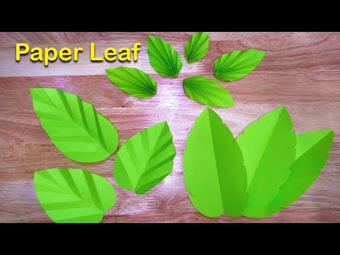 How To Make Paper Leaf | How To Cut Paper Leaf | Simple Paper Leaf | Very Easy DIY