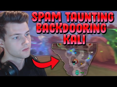 SUPER SCUMMY KALI MAIN BACKDOORS AND SPAM TAUNTS = TRYHARD! - Masters Ranked Duel - SMITE