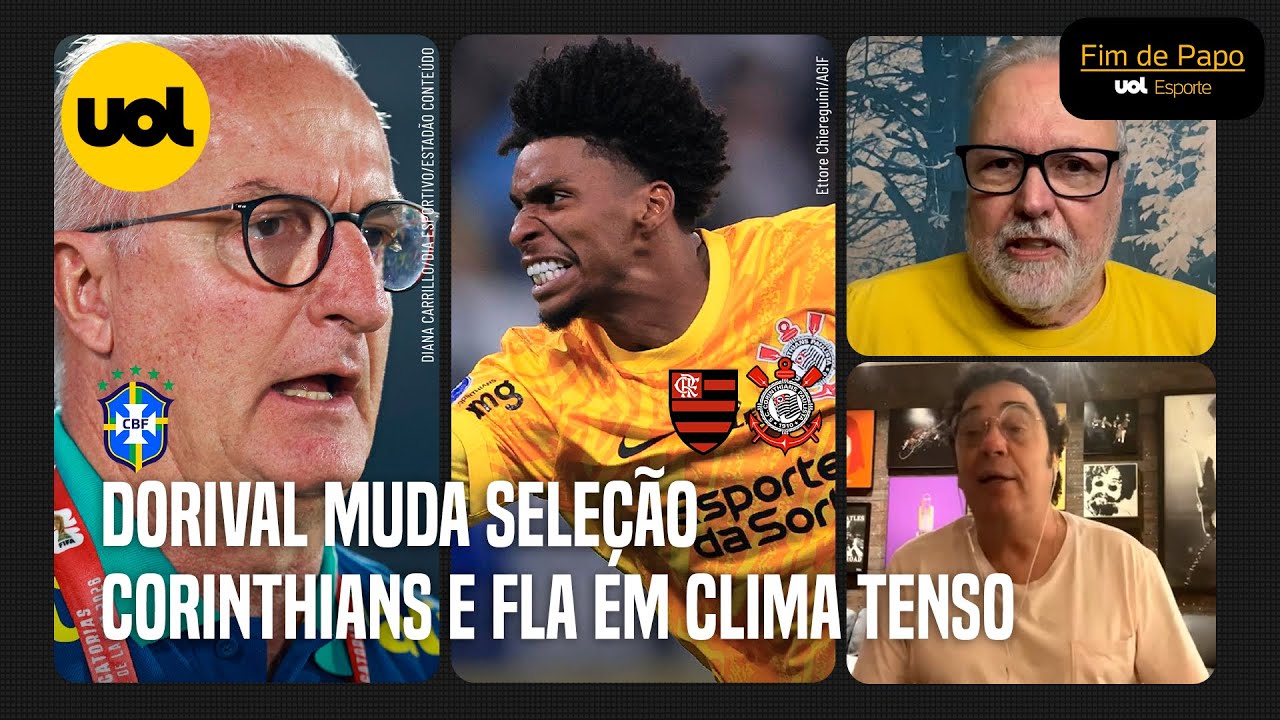🔴DORIVAL JR CONFIRMA MUDANÇAS NA SELEÇÃO; CORINTHIANS E FLA EM CLIMA TENSO POR HUGO SOUZA