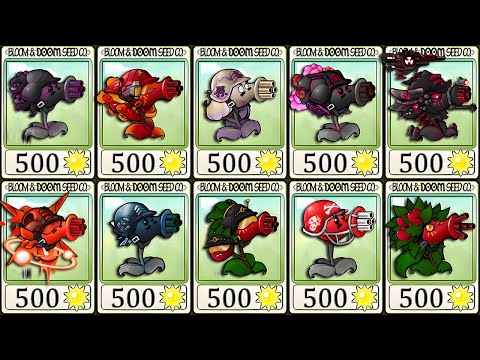PVZ Fusion 3.3 - All Peashooter Plants Showcase!