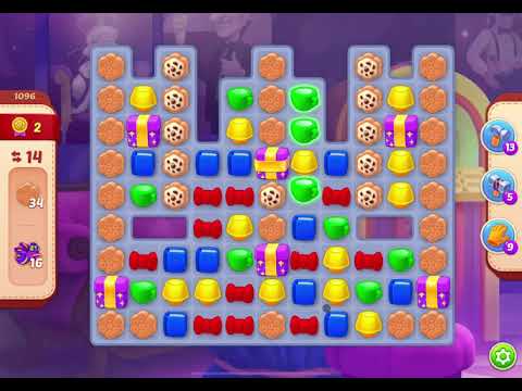 HomeScapes Level 1096 no boosters (15 moves)