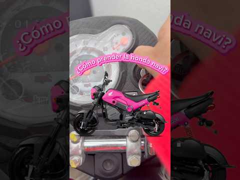 ¿Cómo prender la honda navi? 💕🏍️ #moto #navi #pink