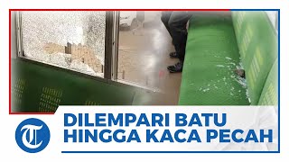 Viral Video Lemparan Batu Mengenai KRL Commuter Line hingga Kaca Jendela Pecah, Penumpang Panik