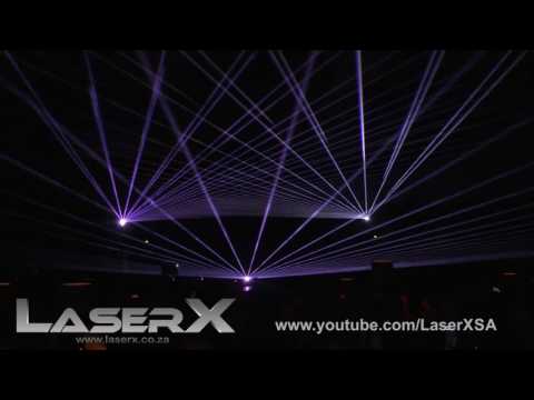 LaserX laser show for Mica at the Wild Coast Sun
