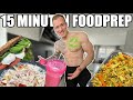 1 Tag FOODPREP in 15 Minuten! Vegetarisch, viel Protein & 2700 Kcal
