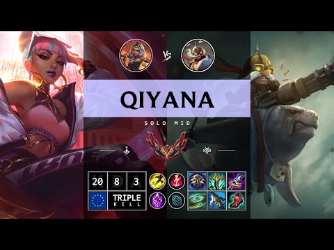 Qiyana Mid vs Corki - EUW Grandmaster Patch 14.13