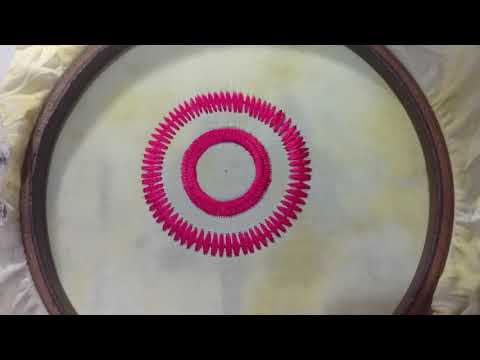 How to make a perfect circle from embroidery machine? #EmbroideryTechnique