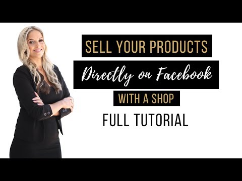 Sell Products Directly On Facebook with a Facebook Shop Video