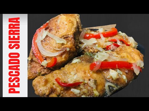 COMO HACER PESCADO SIERRA EN ESCABECHE AL ESTILO PUERTORRIQUENO / HOW TO MAKE ESCABECHE KING FISH