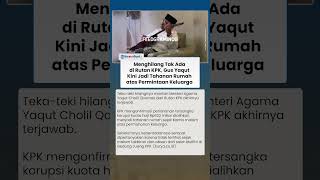 Download lagu Tak Ada di Rutan KPK! Gus Yaqut Kini Jadi Tahanan Rumah atas Permintaan Keluarga mp3