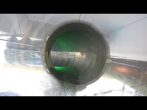 Aquarama Kristiansand - Crazy River Slide with Glass Onride POV