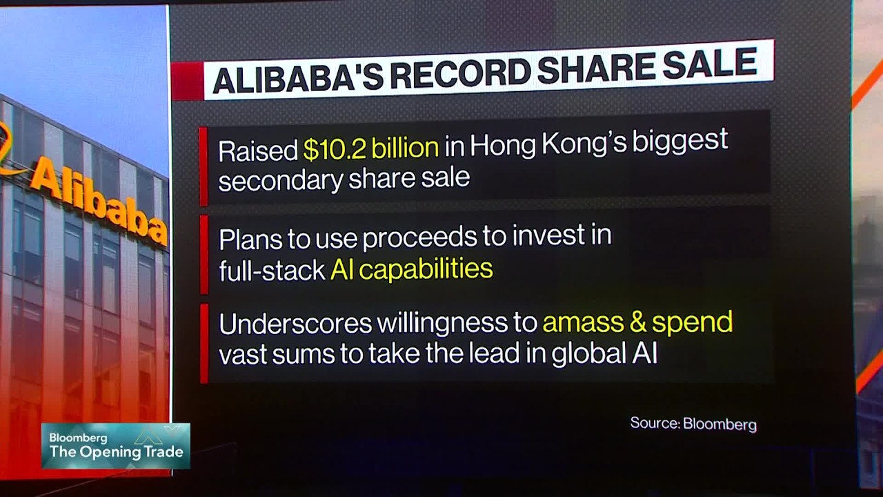 Video: Alibaba Raises $10.2 Bln in Hong Kong's Largest Follow-On Share Sale for AI