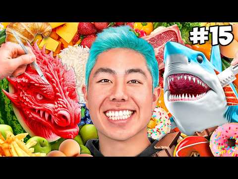 15 EXTREME Food Art Challenges For $100,000!
