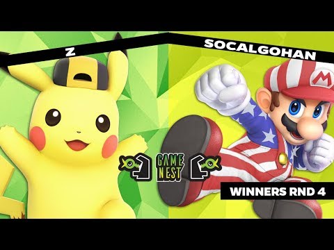 Game Nest Smash It Up: Z (Pikachu) vs SoCalGohan (Mario) - Winners Round 4