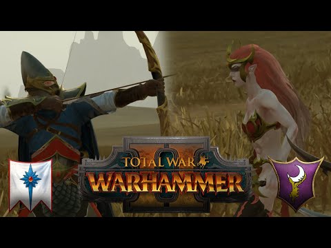 Full kite vs Full Rush | High Elves vs Dark Elves | Total War: Warhammer 2