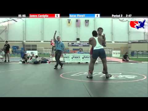 James Caniglia vs. Isaac Florell at 2013 ASICS FILA Cadet Nationals - GR