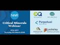 NWR Communications Critical Minerals Webinar