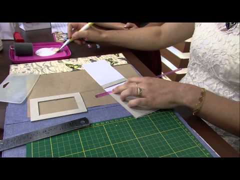 Mulher.com 17/04/2014 Lucimara Felizate - Bloquinho em cartonagem Parte 1/2