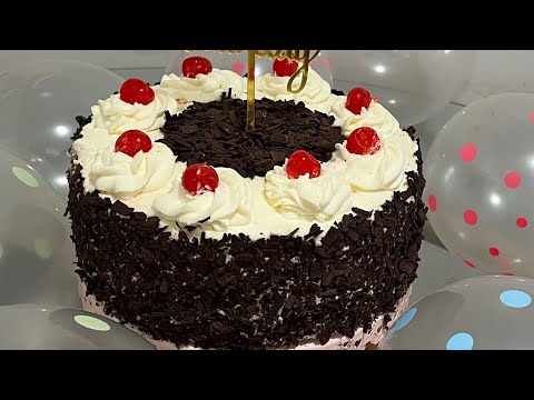 BLACK FOREST CAKE | BLACK FOREST GATEAU | BIRTHDAY CAKE
