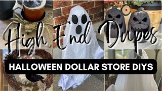 🎃 DOLLAR STORE HALLOWEEN DIYs 2023 | HIGH END Easy and Spooky OUTDOOR Halloween Decor 🎃