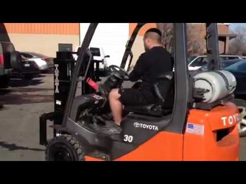 Toyota 8FGU15, Pneumatic Tire, LP, Truckers Mast, Serial #30632