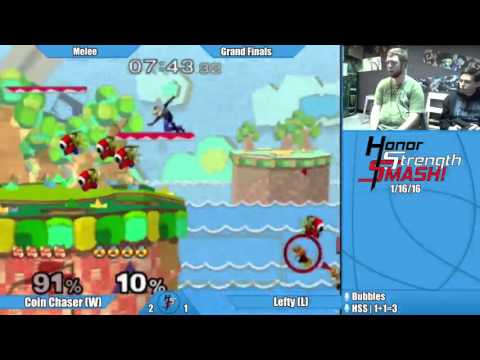 Coin Chaser (Fox) |vs| Lefty (Sheik) [Grand Finals] Melee