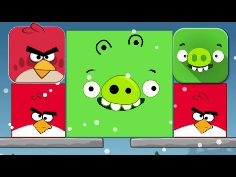 Angry Birds - KICK OUT GREEN PIGS! BIGGEST BIRDS SMALLEST PIGGIES
