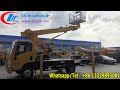 ISUZU 21meters Aerial Platform Work Truck Operation Video
