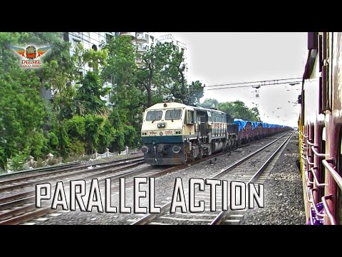 METRE GAUGE - BROAD GAUGE PARALLEL RUN !! Indian Railways