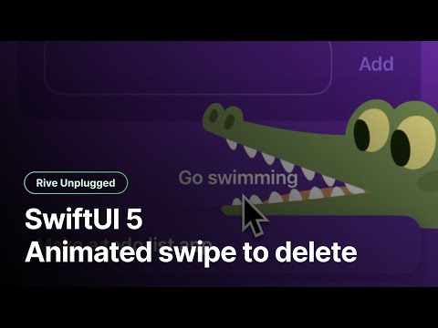 SwiftUI & Rive - Create an animated swipe to delete