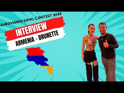 Thumbnail for Armenia - Interview with Brunette - Future Lover - Eurovision 2023 - Interview in Amsterdam by brunette