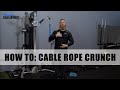 How to: Cable Rope Crunch for Abs | PhysiqueDevelopment.com