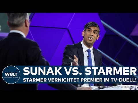 Video Thumbnail: GROßBRITANNIEN: Premier Sunak in der Krise? Keir Starmer zerlegt Ruanda-Abschiebeplan im TV-Duell!